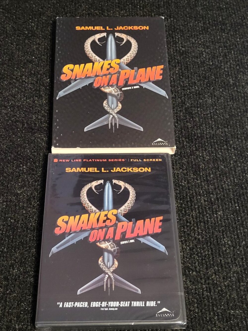 *NEW* SNAKES ON A PLANE DVD + SLIPCOVER FULL SCREEN DVD Samuel L. Jackson 2006